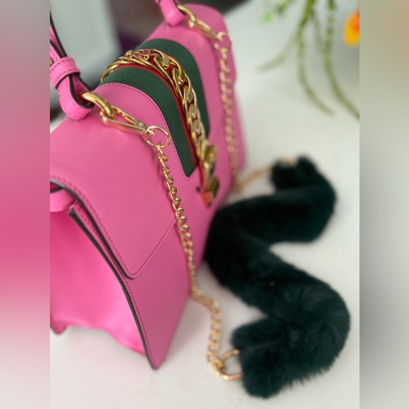 GUCCI Medium Sylvia Top Handle Bag in Pink ~ Excellent Condition w/cards - Picture 5 of 16